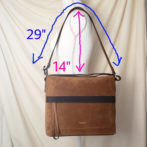 Michael Kors Sedona Suede Messenger - Picture 14 of 15